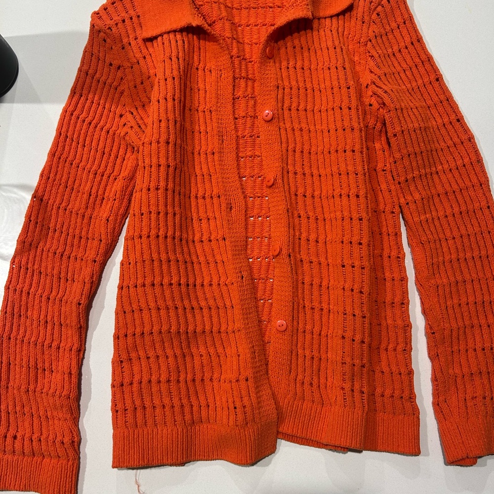 Zara Vibrant Orange Women's Cardigan